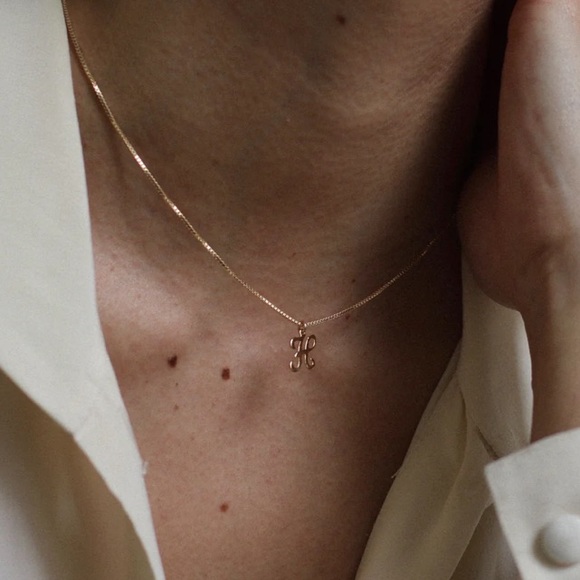 Lisbeth Jewelry Initial “K” Necklace with Box Chain - Picture 4 of 6